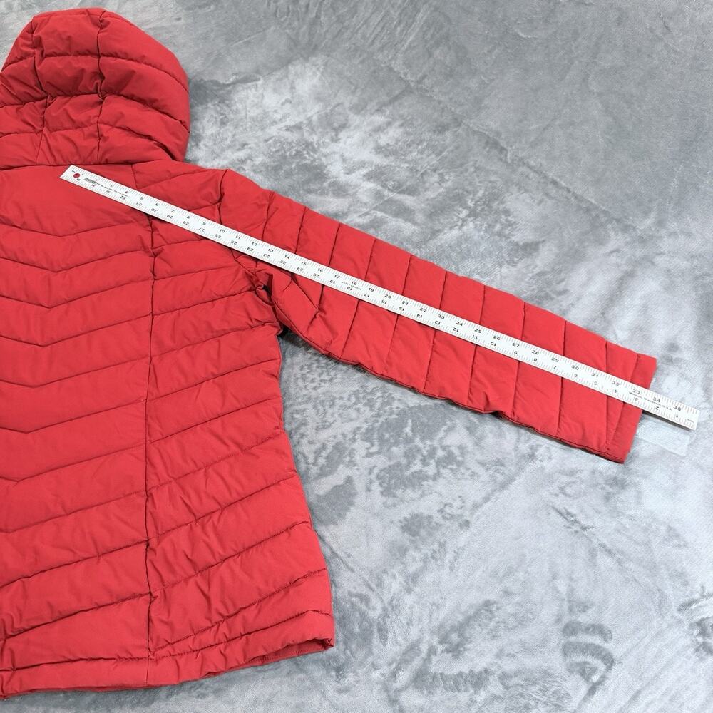 Women's Sz 2XL HFX Performance Hooded Puffer Coat Parka Red Quilted Gorpcore - Picture 10 of 14